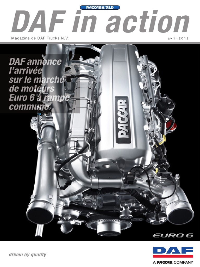 Moteurs DAF Euro 6 : Efficacité et Durabilité | PDF | Turbocompresseur ...