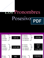 Pronombres Posesivos Apuntes