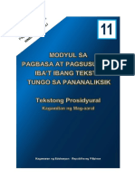TEKSTONG PROSIDYURAL MODYUL SA FILIPINO FINAL Na Talaga