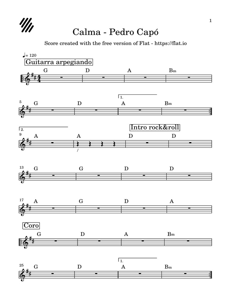 Calma - Pedro Capó | PDF
