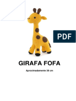 Girafa fofa de crochê