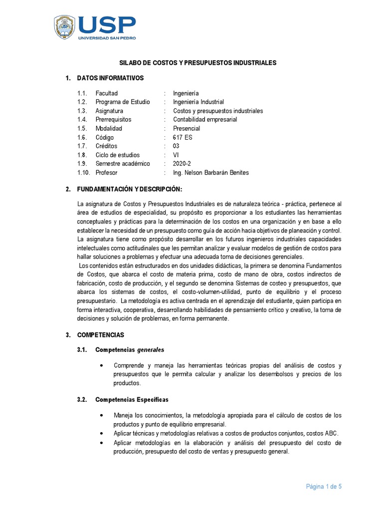 Costos y Presupuestos | PDF | Costo | Presupuesto