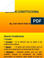 Derecho Constitucional: Mg. Javier Orlando Rodas Huertas