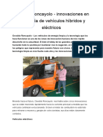 Osvaldo Roncayolo - Innovaciones en Tecnología de Vehículos Híbridos y Eléctricos