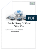 Brief History of the World Wide Web