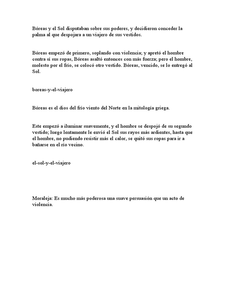 Bóreas y El Sol PDF