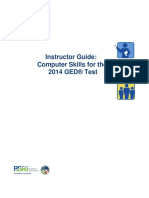 Instructor Guide: Computer Skills For The 2014 GED® Test