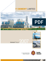 Lucky Cement Annual Report 2007