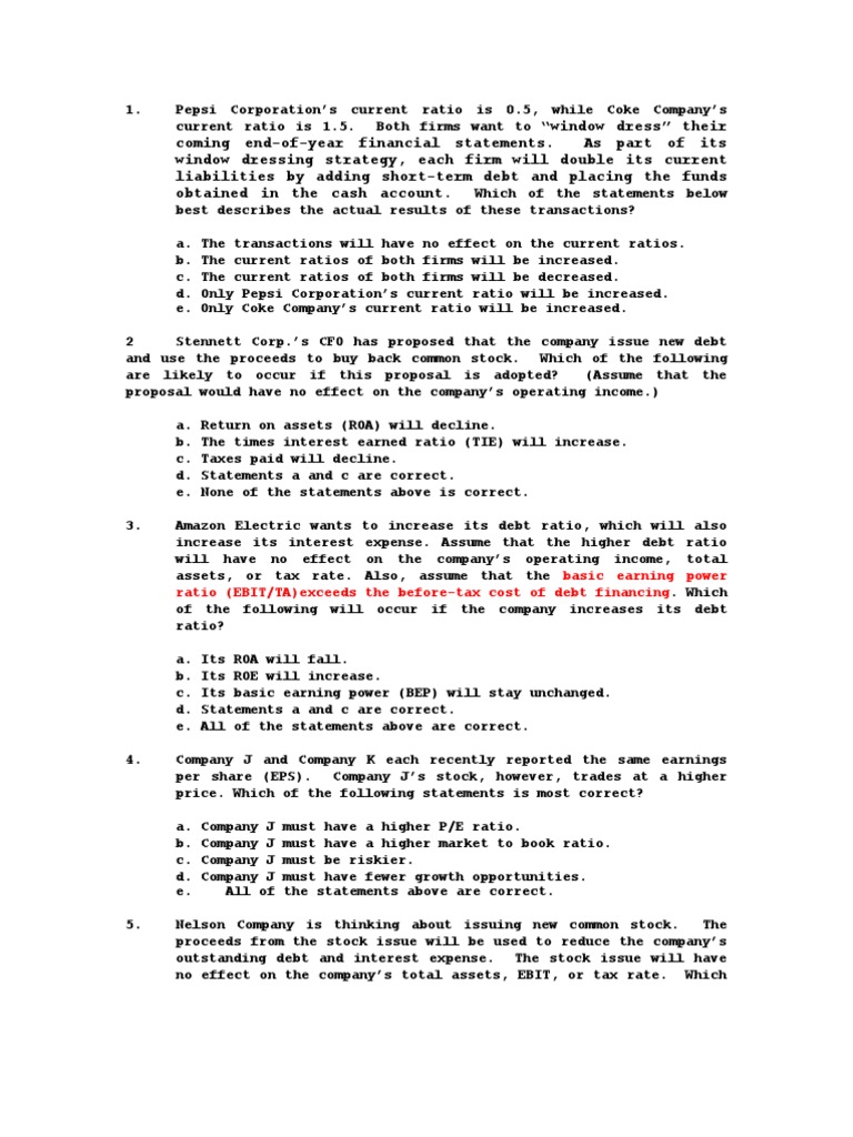 Ratio analysis examples paper picture
