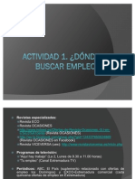 Presentación Donde Buscar Trabajo