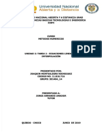 Unidad 2 Tarea 2 Ecuaciones Lineales e Interpolacionjmr PDF