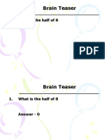 Brain Teaser #02