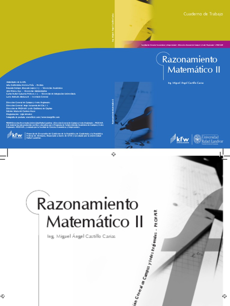 Razonamiento Matematico II, Cuaderno de Trabajo PDF | PDF | Interés ...