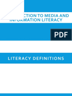 Lesson 1:: Introduction To Media and Information Literacy