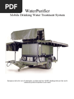 Waterpurifier: Mobile Drinking Water Treatment System