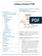 1.2. - Adjetivos Calificativos - Lengua Castellana y Literatura 1º ESO