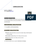 Curriculum Vitae: Career Objective