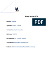 Tarea 3 Pruebas Psicopedagógicas 2