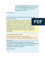 Sua Resposta Está Correta. A Resposta Correta É: É o Conjunto de Conhecimentos Fundados Sobre Princípios Certos.