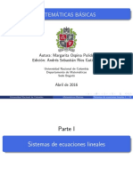 Tema 8-B Sistemas de Ecuaciones Lineales