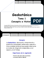 Fitogeografía, Clase 1. Introducción a La Geobotánica - Presentación_UNACH