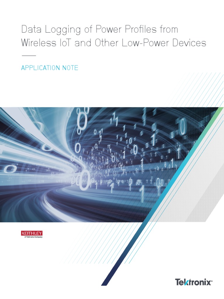 Data Logging of Power Profiles From Wireless Iot and Other LowPower