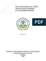 BUKU PANDUAN PELAKSANAAN KKN TA  2019 2020