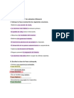 Tarea sintaxis frases oraciones