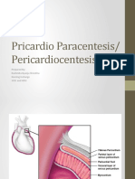 Pricardio Paracentesis/ Pericardiocentesis: Prepared By: Rashmita Byanju Shrestha Nursing Incharge Sicu and Hdu