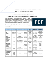 Alternativas de Financiacion y Formas de Pago A Junio de 2016 PDF