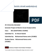 Project of Electric Circuit Analysis (Eca) : Topic