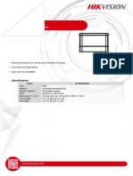 Datasheet - DS-DN4655W - U LCD Display Wall-Mounted Bracket - 20200313