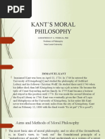 Kant'S Moral Philosophy: Godofredo P. G. Nebrija, PHD Professor of Philosophy Saint Louis University