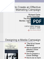 How To Create An Effective Social Marketing Campaign: Richard Earle