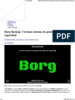 Borg Backup: Un Buen Sistema de Gestión de Copias de Seguridad