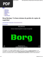 Borg Backup: Un Buen Sistema de Gestión de Copias de Seguridad