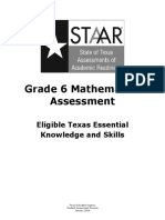 Grade 6 Mathematics Assessment: Eligible Texas Essential Knowledge and Skills