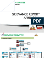 Report Grievance April 2019