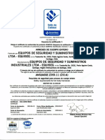 Certificado ANSI Z359.11 (2014) ARNES