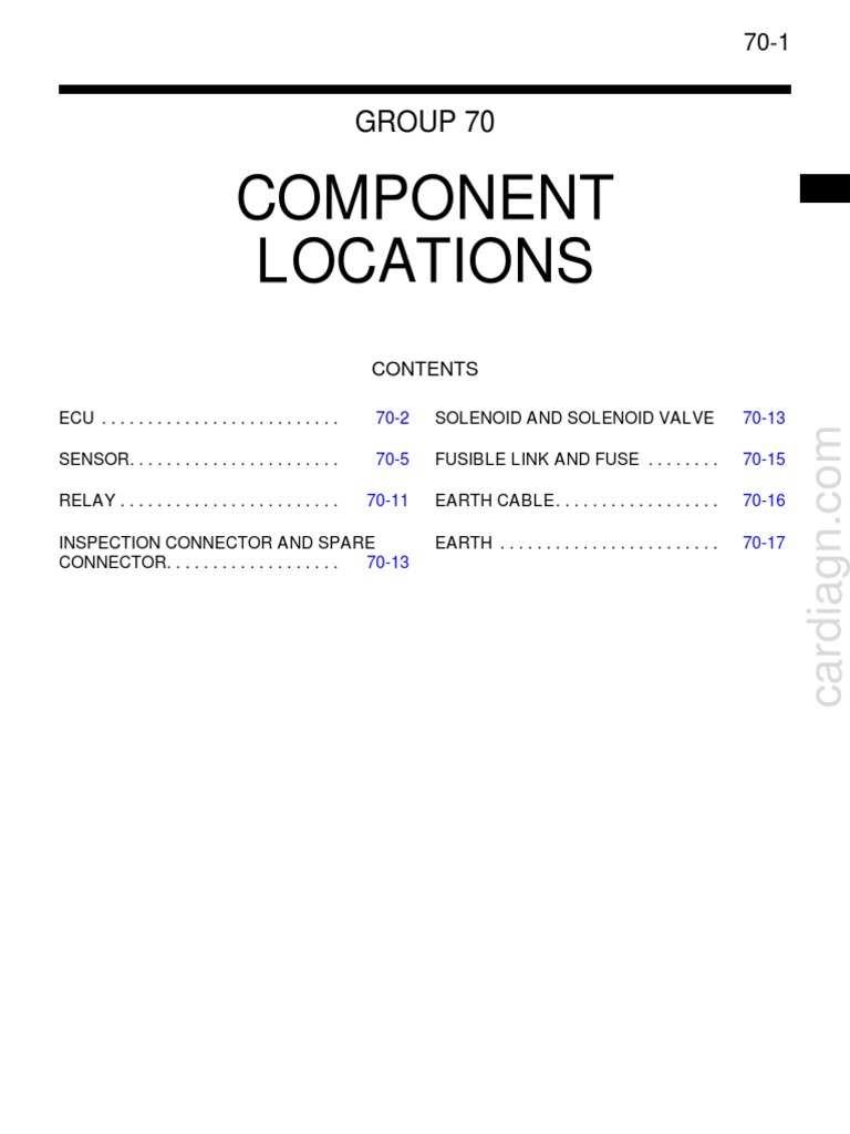 Component+locations Ubicaciones de Componentes 2012 L200 PDF