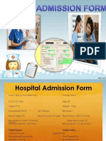 Admission Form - Nursing English 1 PDF
