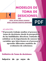 Modelos de Toma de Desiciones