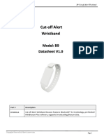 B9 Cut-Off Alert Wristband Datasheet - V1.0