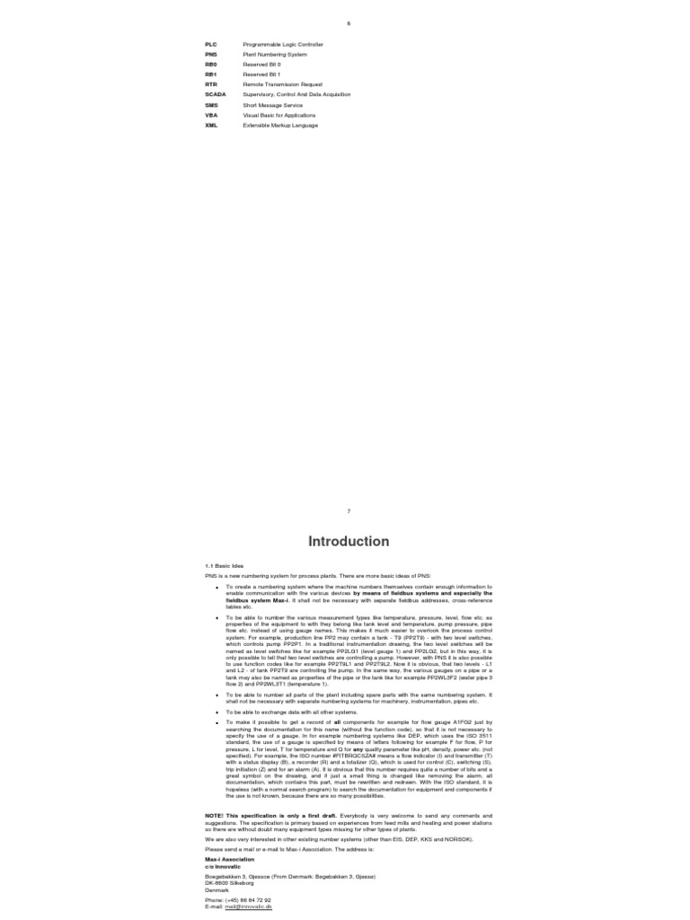 Introduction to a New Numbering System for Process Plants (PNS) PDF
