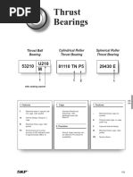 SKF Thrust Ball Bearing Size Chart | PDF
