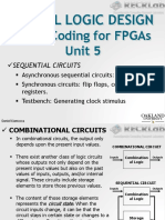Digital Logic Design: VHDL Coding For Fpgas Unit 5