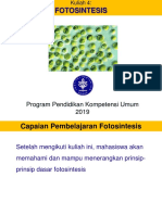 2018-2019 Genap BIO100 Kuliah 4 Fotosintesis PDF