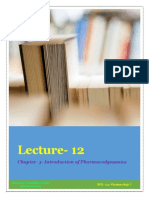 Lecture-12: Chapter - 3: Introduction of Pharmacodynamics
