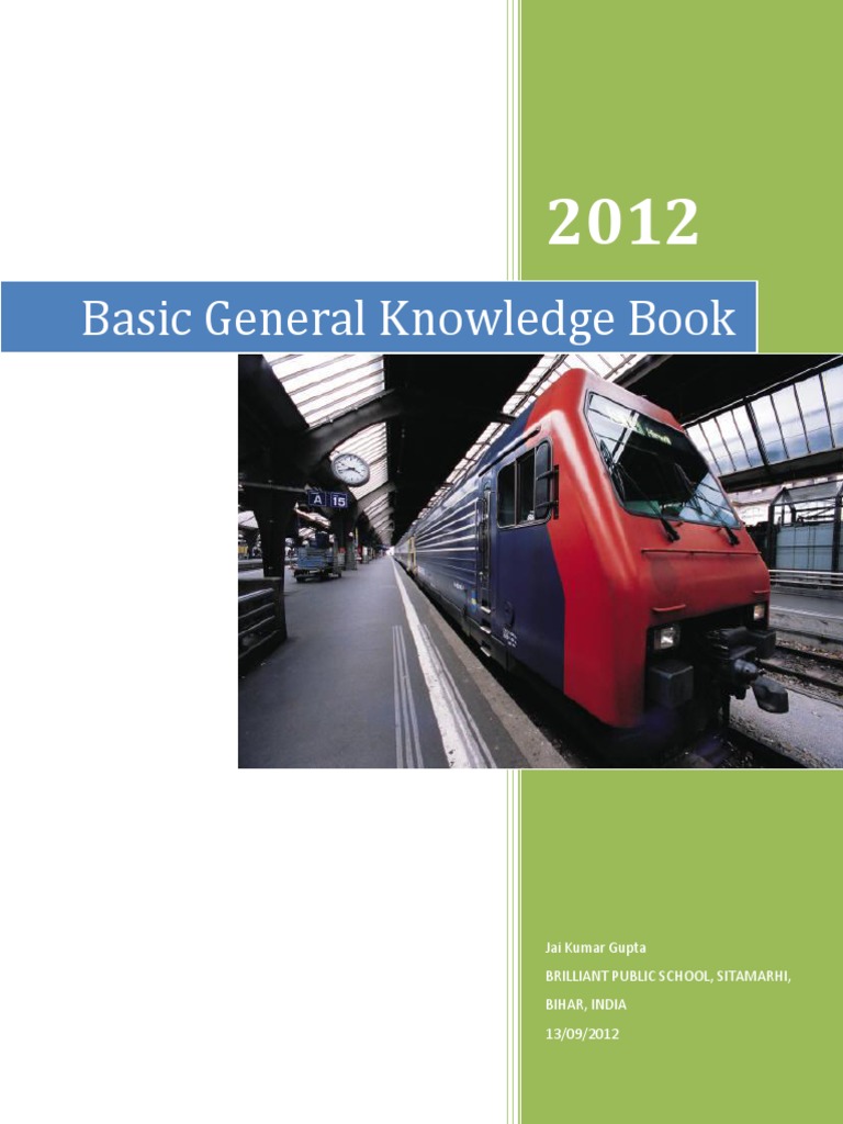 Basic General Knowledge Book PDF | PDF | United Nations | International  Relations