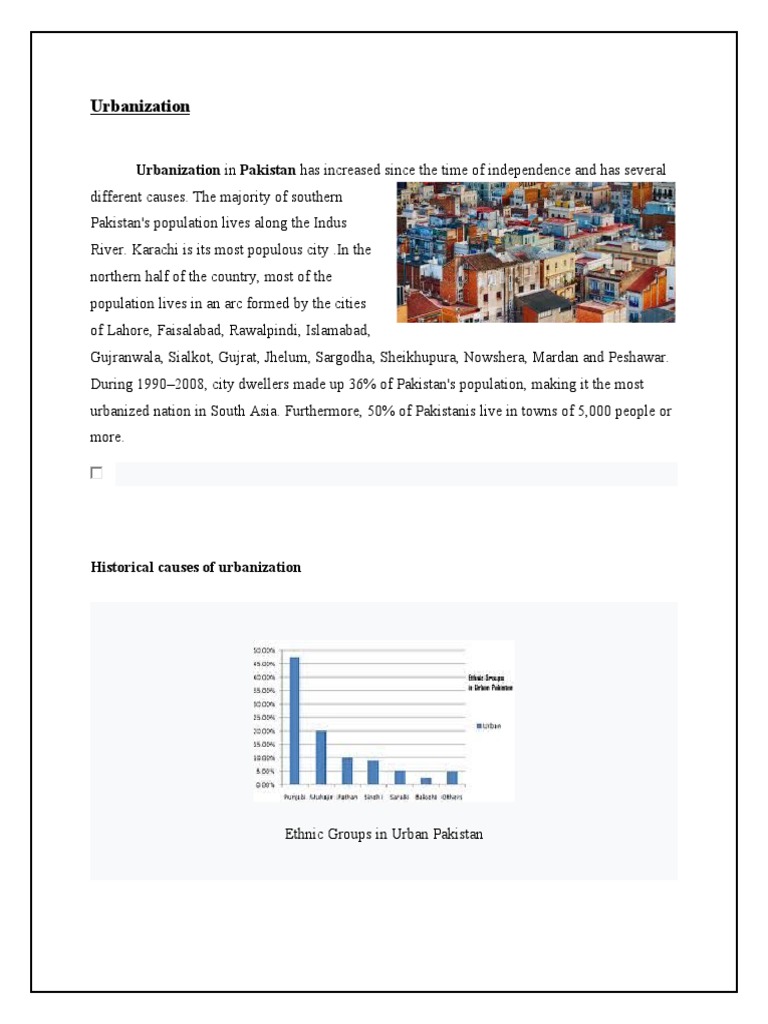 Urbanization Trends in Pakistan | PDF | Human Migration